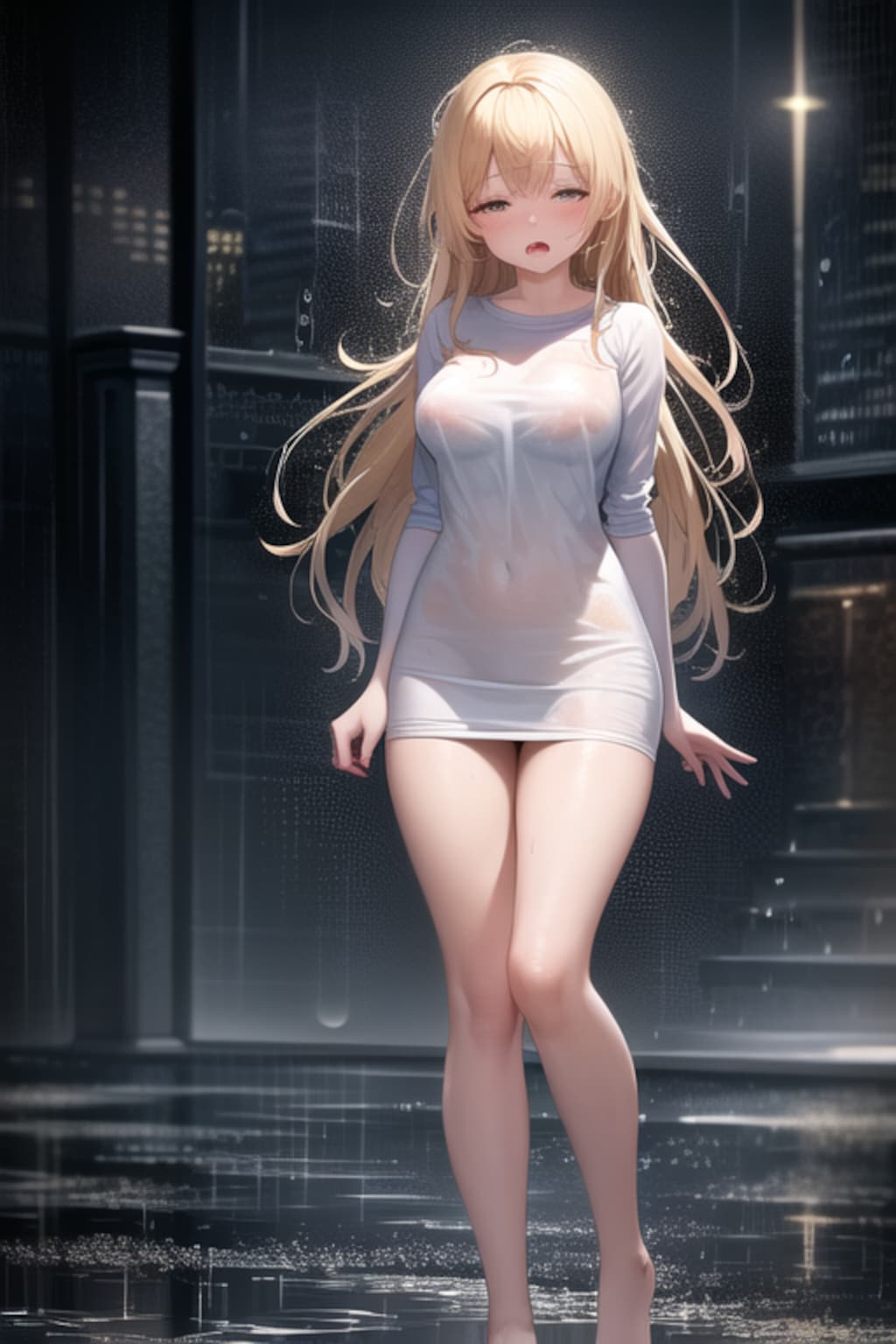 びしょ濡れ