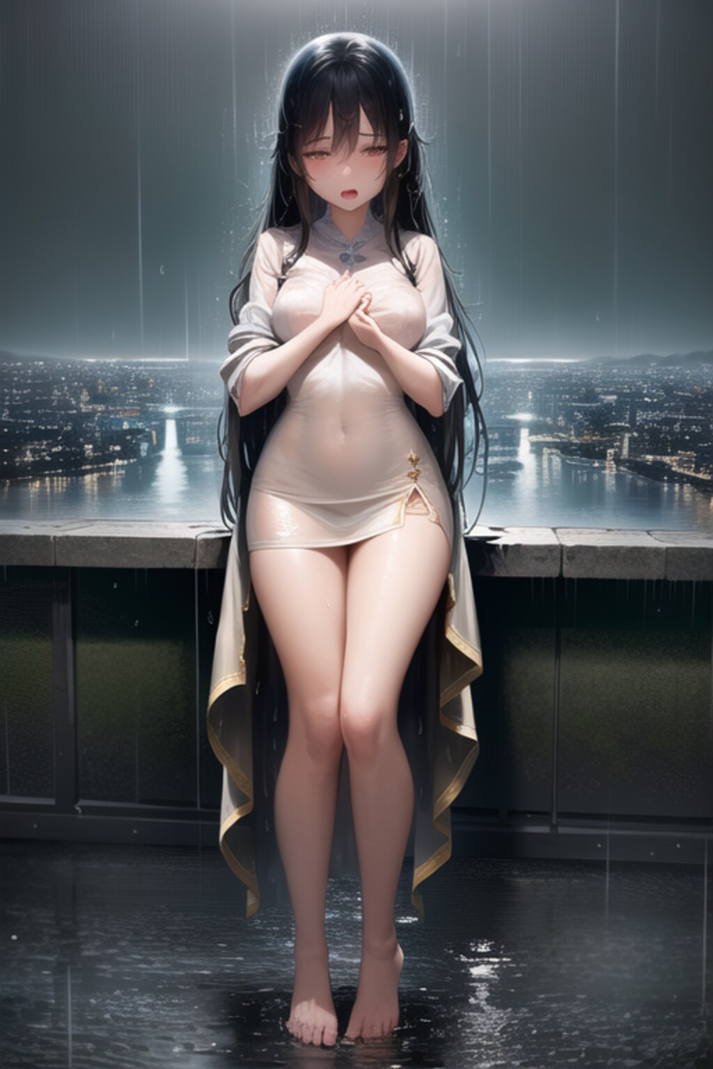 びしょ濡れ