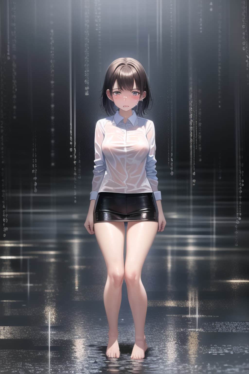 びしょ濡れ