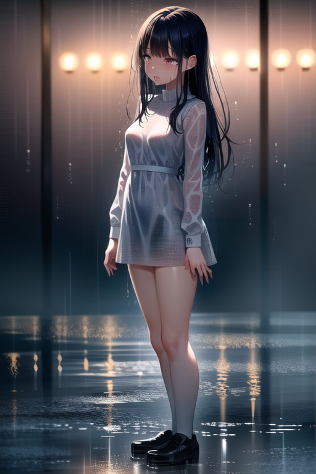 びしょ濡れ