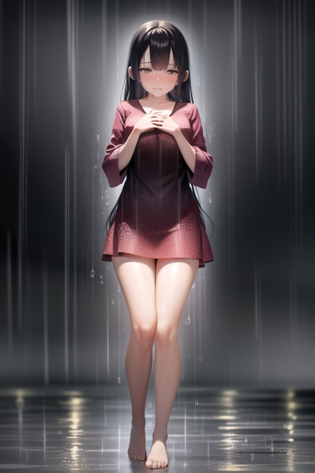 びしょ濡れ
