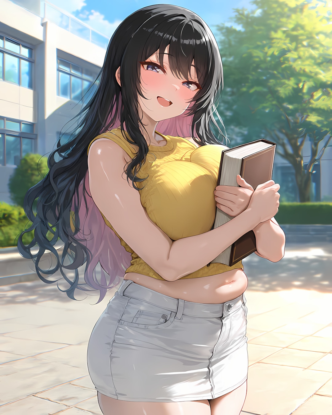 🎉金曜放課後全講義終了！白デニムミニのリナちゃんと花金デート✨