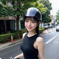 後ろに乗っていいよ💚（バイク女子Part3終） 2枚目