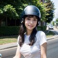 後ろに乗っていいよ💚（バイク女子Part3終） 9枚目