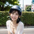 後ろに乗っていいよ💚（バイク女子Part3終） 7枚目