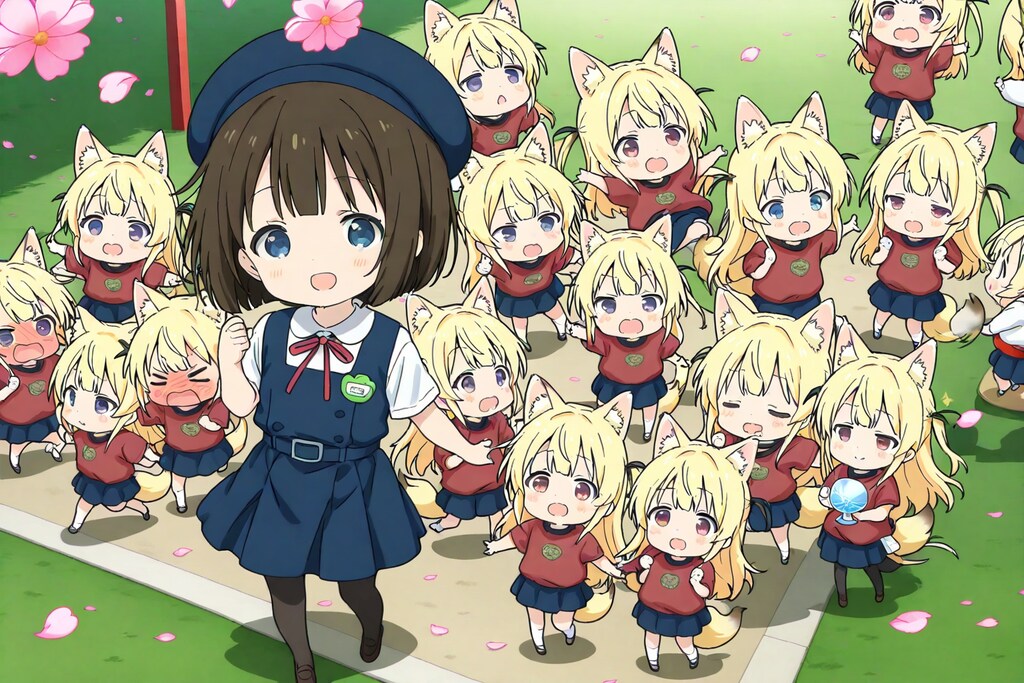 見よう見まね、『ちくわ体操』。