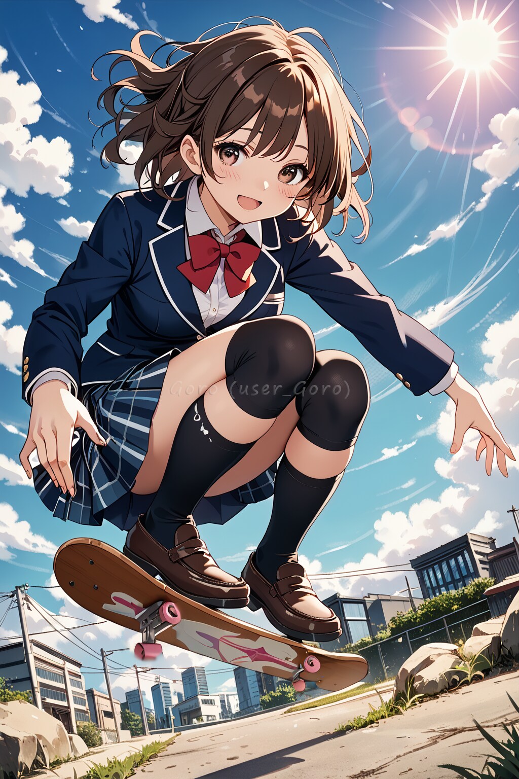 スケボーの朝練