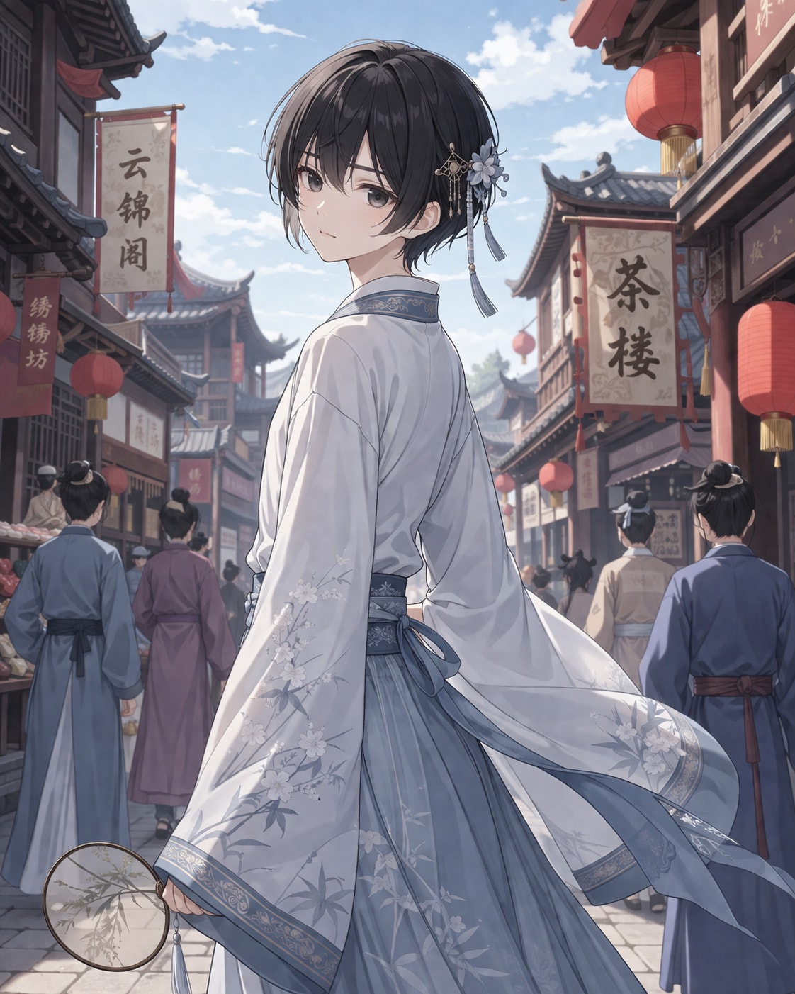 漢服の男の娘 | の人気AIイラスト・グラビア