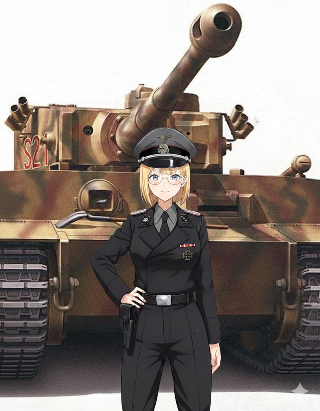 おかっぱさんとタイガー戦車