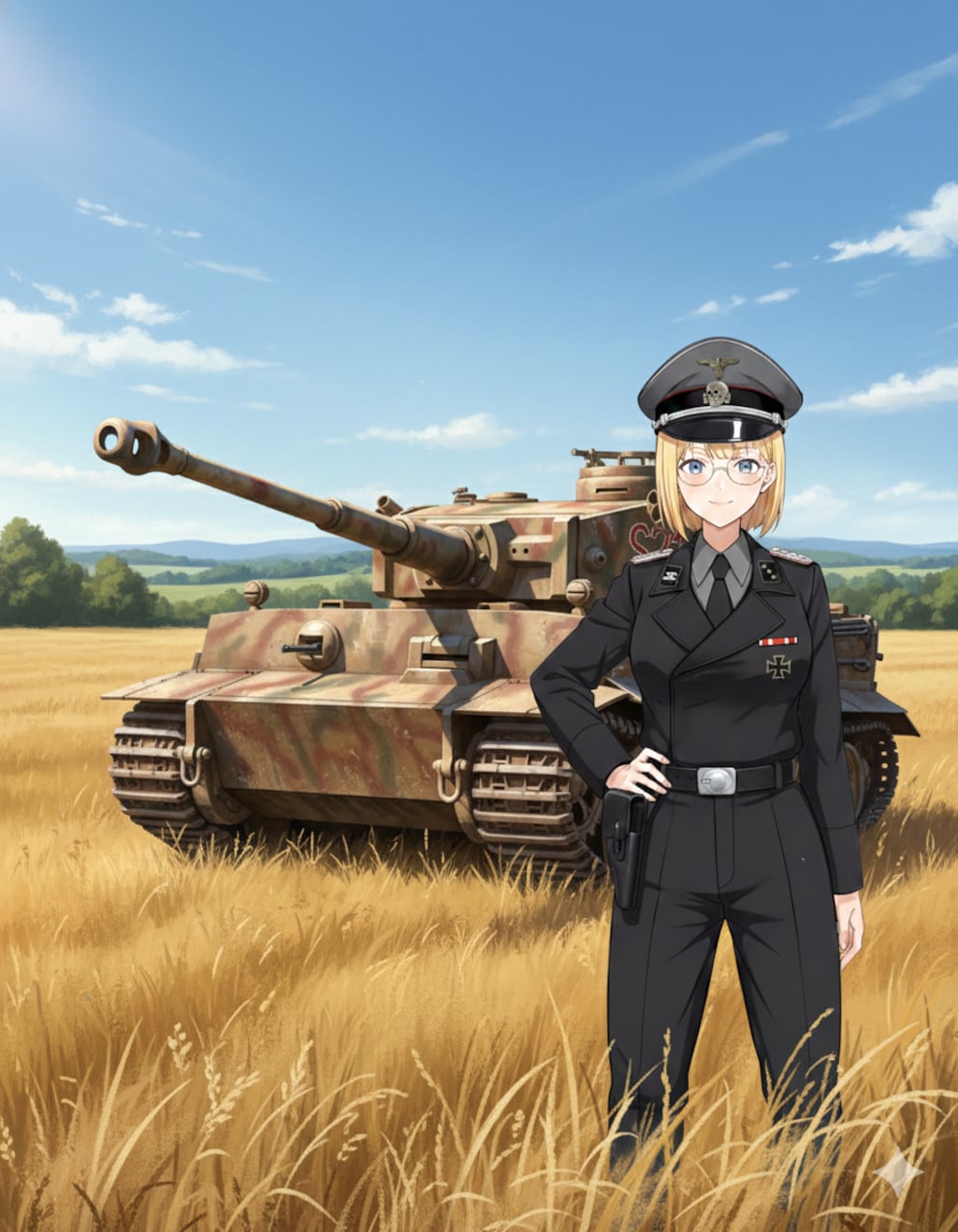 おかっぱさんとタイガー戦車