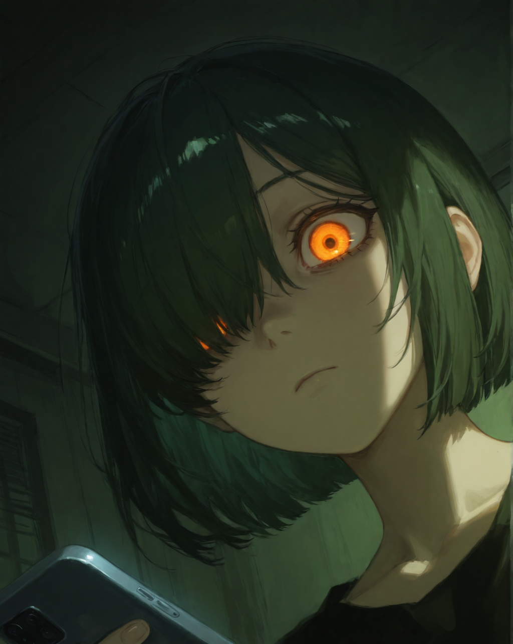 目隠れボブ子、心霊アプリで廃虚探索