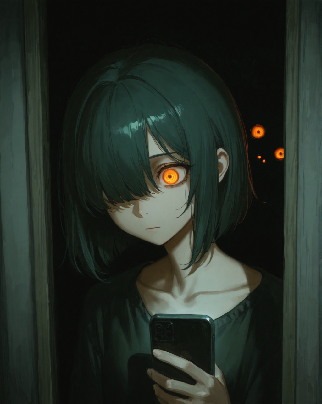 目隠れボブ子、心霊アプリで廃虚探索