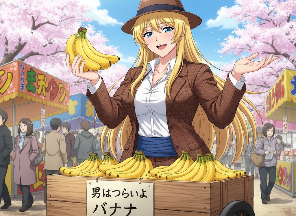 寅さん風カテジナさん。