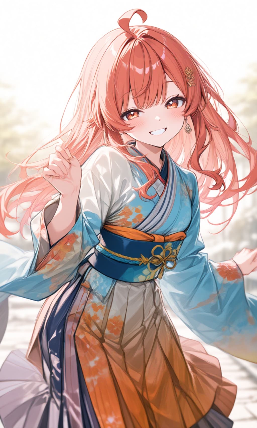 赤髪少女の着物