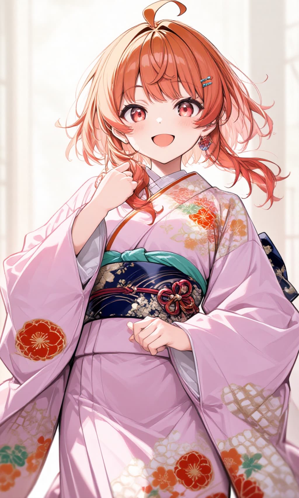 赤髪少女の着物