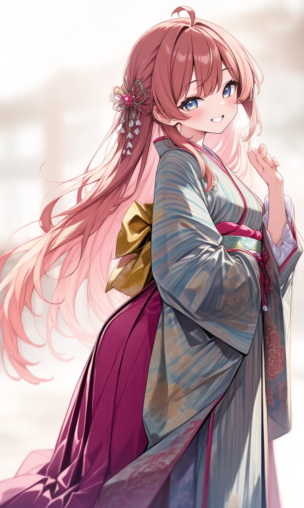 赤髪少女の着物