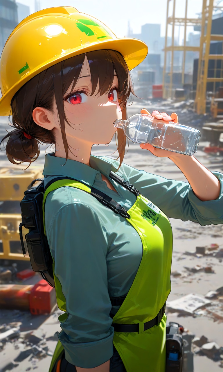 工事現場×女の子 | の人気AIイラスト・グラビア