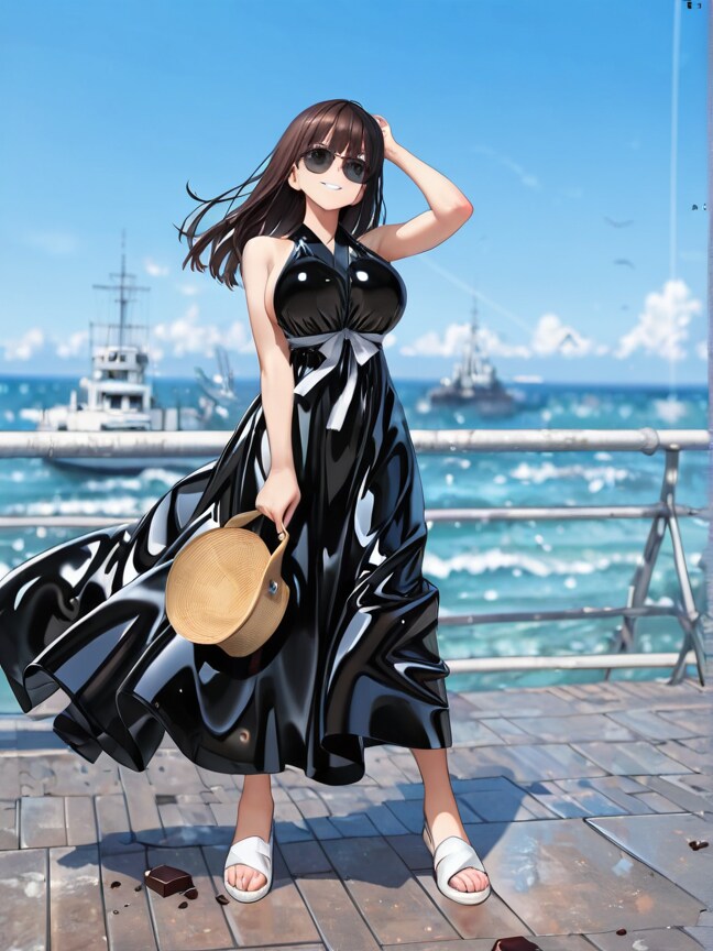 海風に吹かれて
