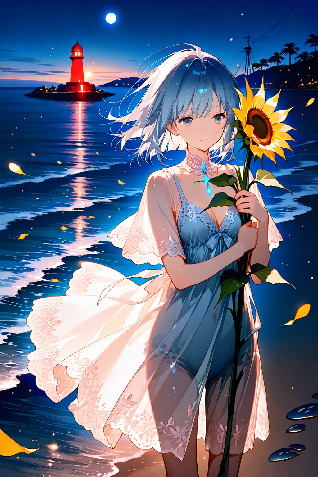 夜に咲く、ひまわりの夢