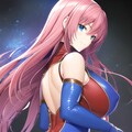 ハイレグレオタード女性集（桃髪ロングヘア編） 10枚目