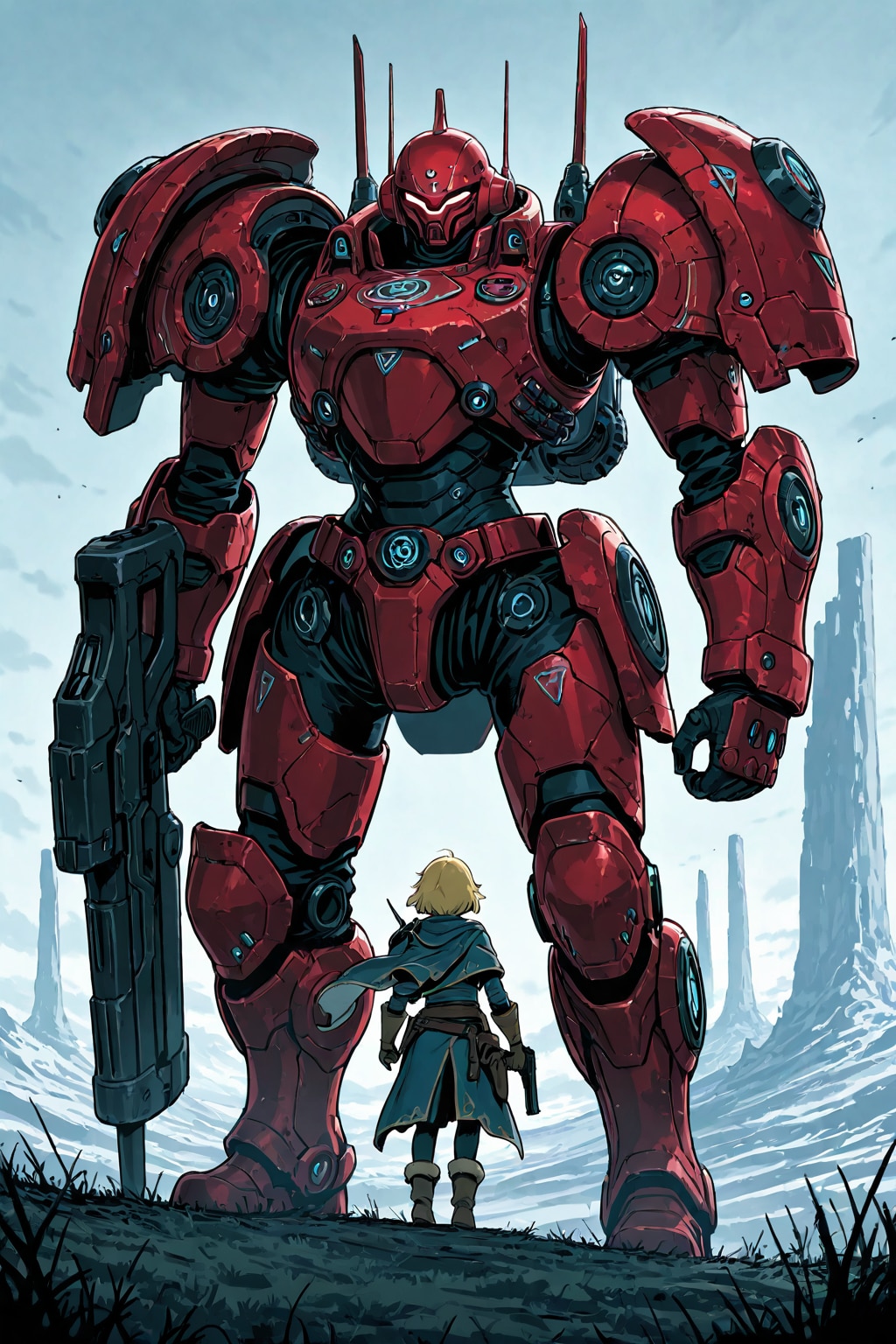 赤いロボット | の人気AIイラスト・グラビア