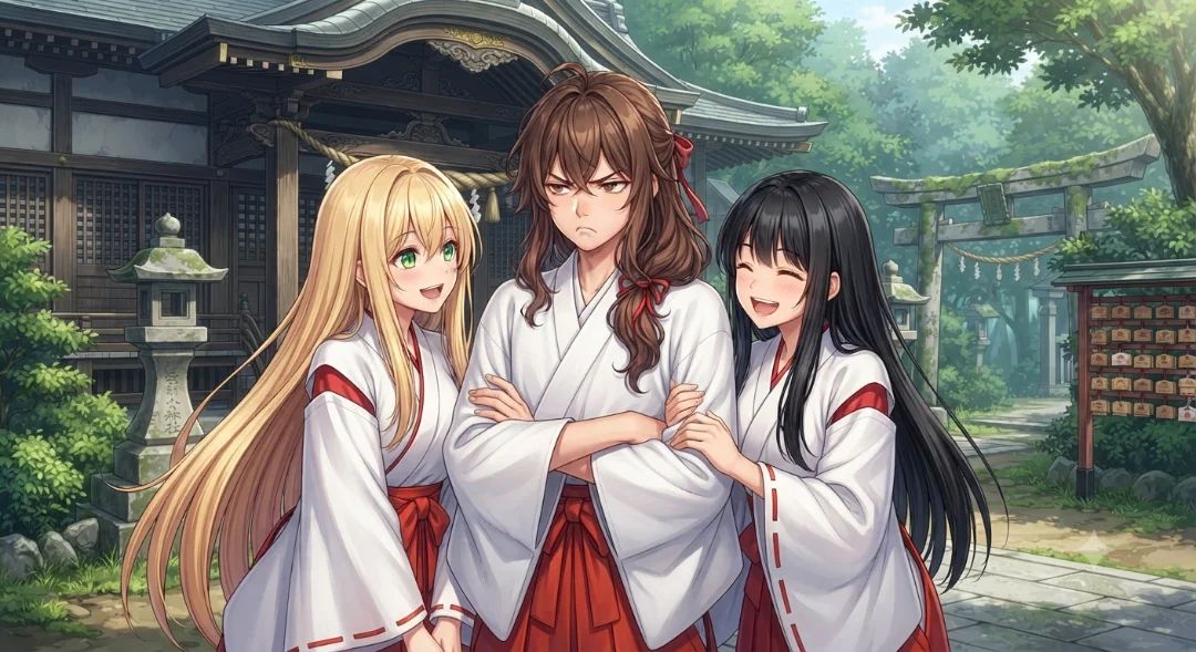 Big bro, you looked amazing as a priestess, hahaha