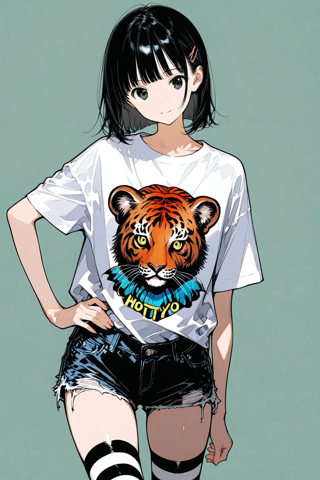 絶対領域な妹ちゃん✨ | の人気AIイラスト・グラビア