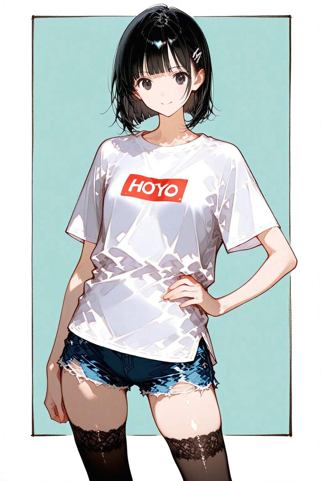 絶対領域な妹ちゃん✨