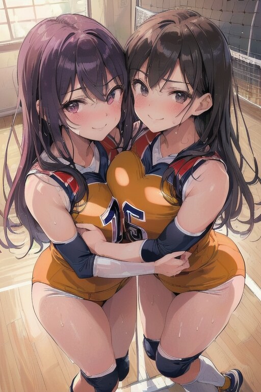 仲良しバレー部員
