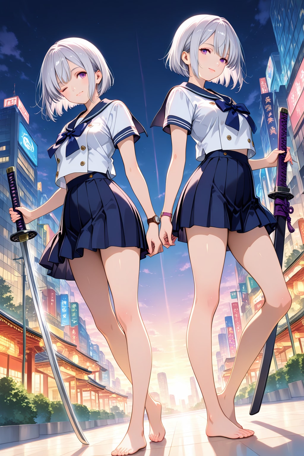 白銀 | の人気AIイラスト・グラビア