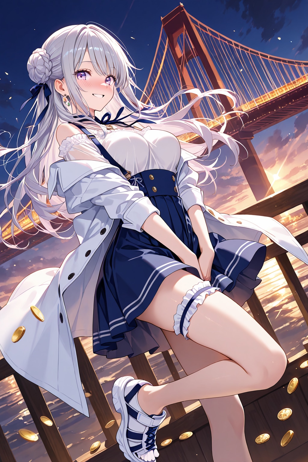 夕暮れの港デート♡