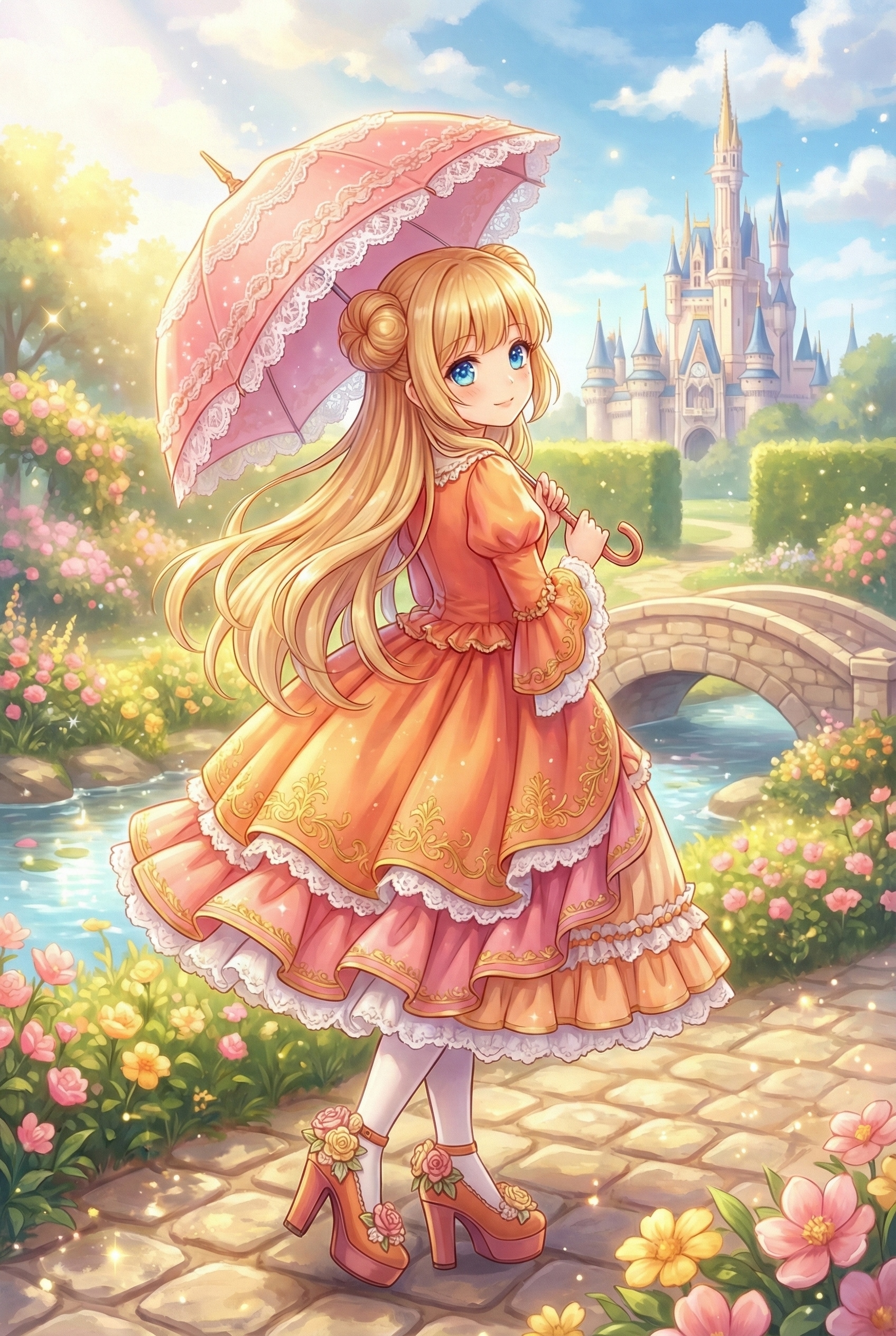 陽光薫る園 | の人気AIイラスト・グラビア