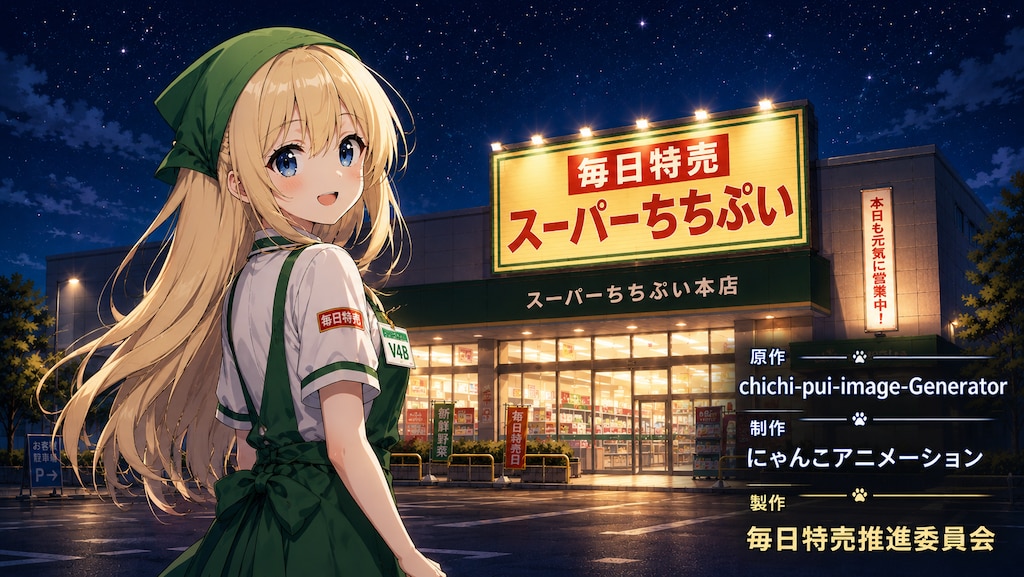 アニメ　スーパーちちぷいのオープニング