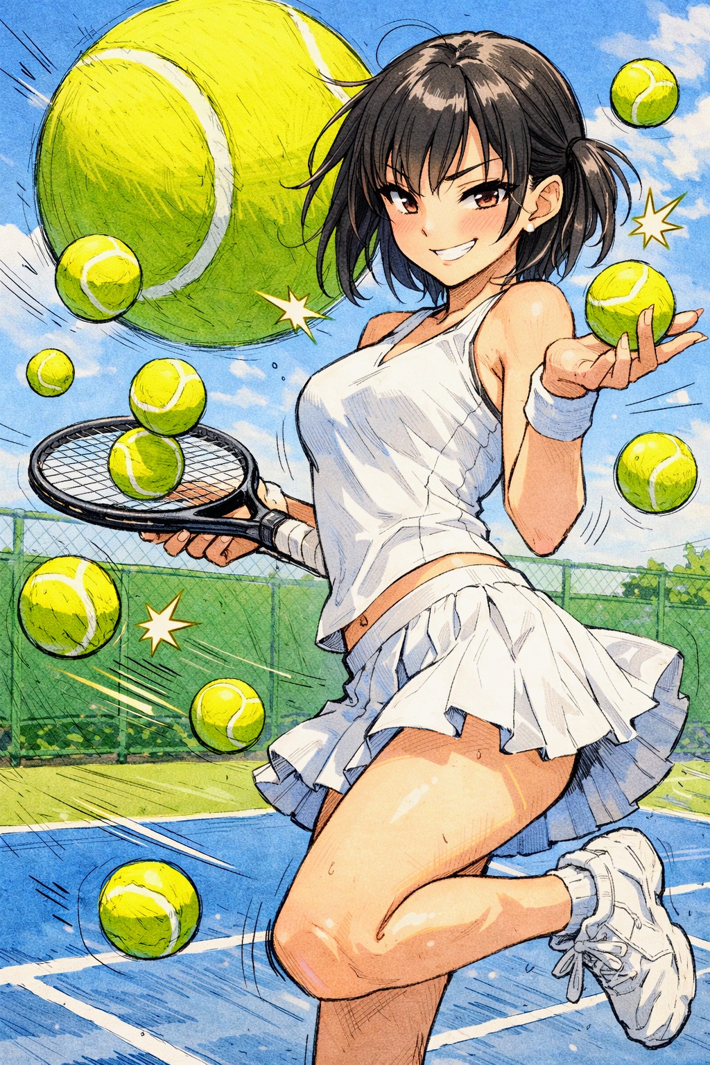 球あそび🎾お姉やん04 | の人気AIイラスト・グラビア
