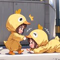 子ガモ（？）の行進 4枚目