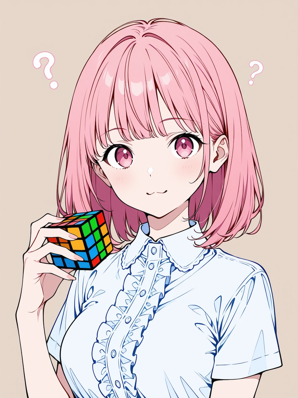 (うちの子縛り)53「る」→「ルービックキューブ」２２（にゃんにゃん）