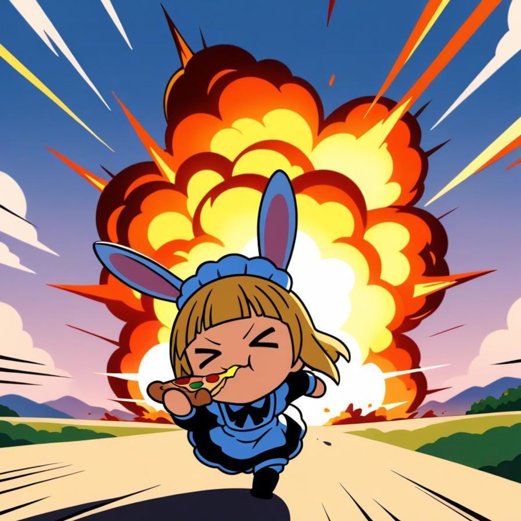 ピ ッ ツ ァ ー ラ ビ ッ ト🍕🐰💥💥💥