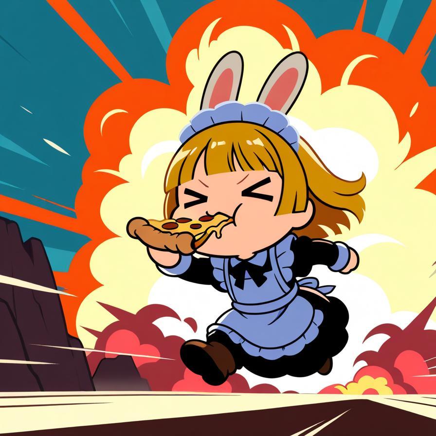 ピ ッ ツ ァ ー ラ ビ ッ ト🍕🐰💥💥💥 | の人気AIイラスト・グラビア