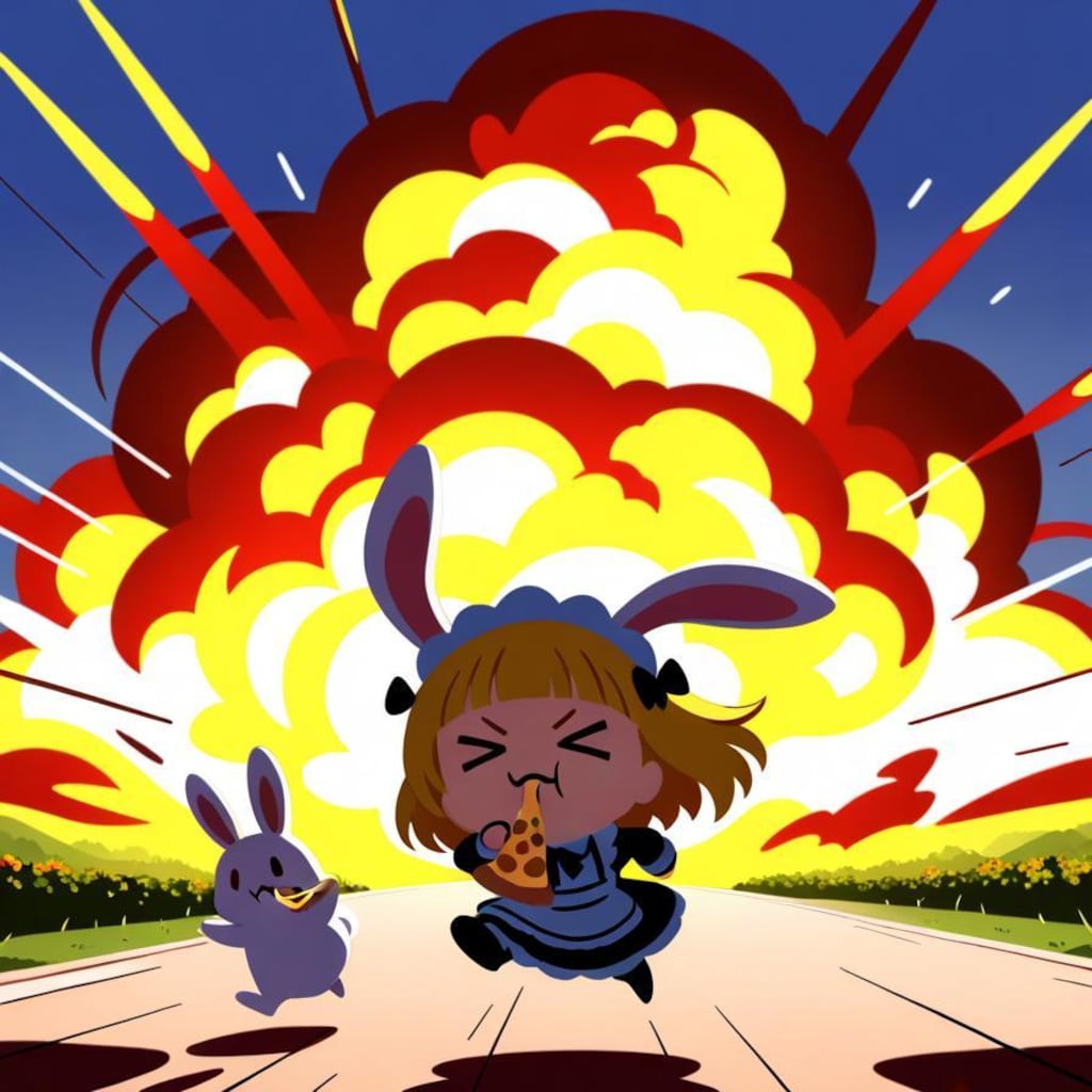 ピ ッ ツ ァ ー ラ ビ ッ ト🍕🐰💥💥💥