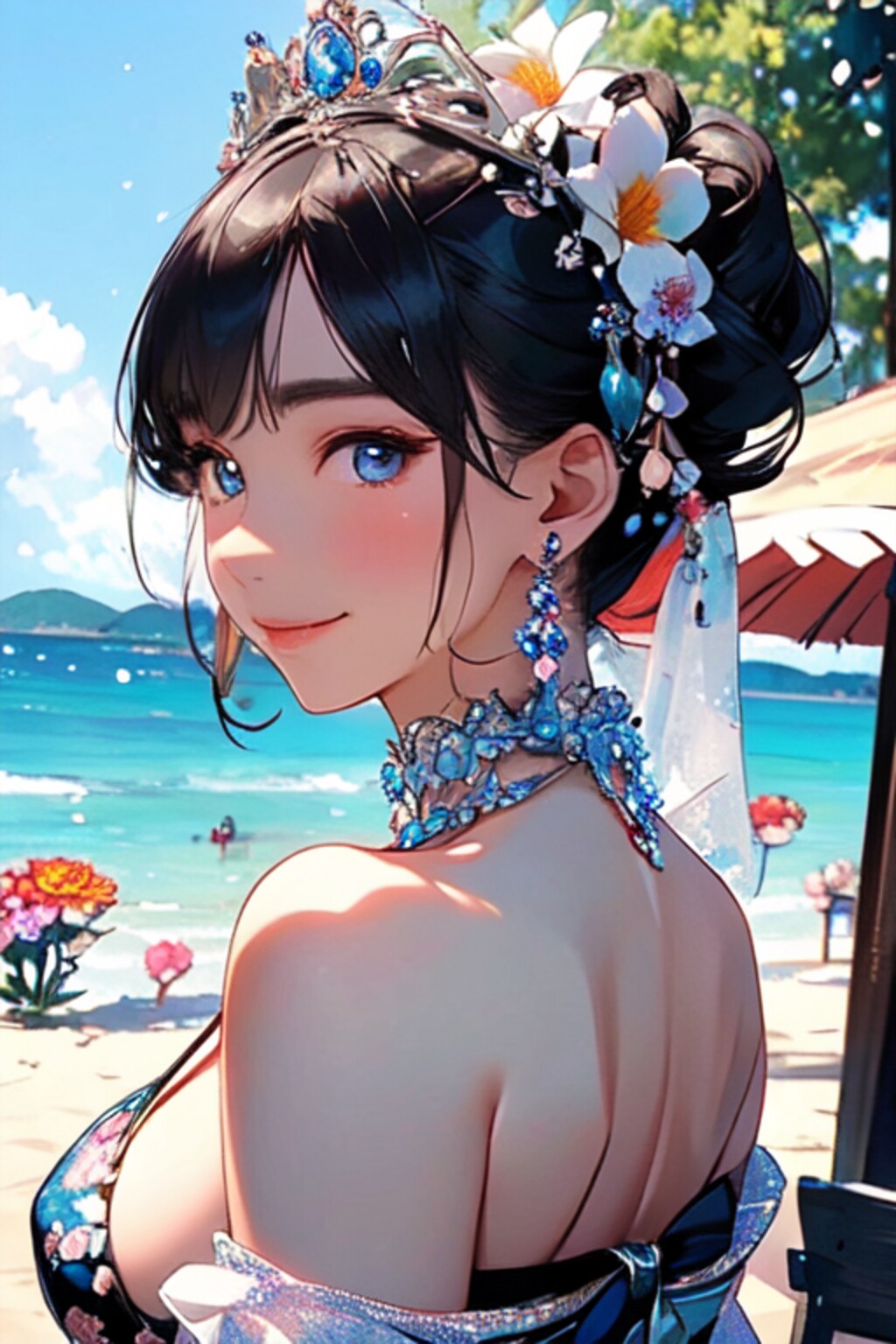 水着と女子高校生と