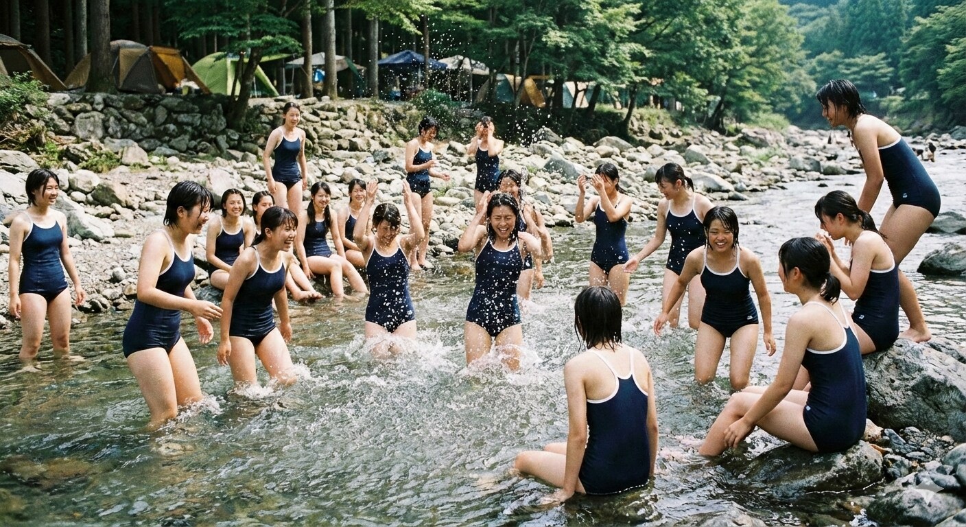 川遊び
