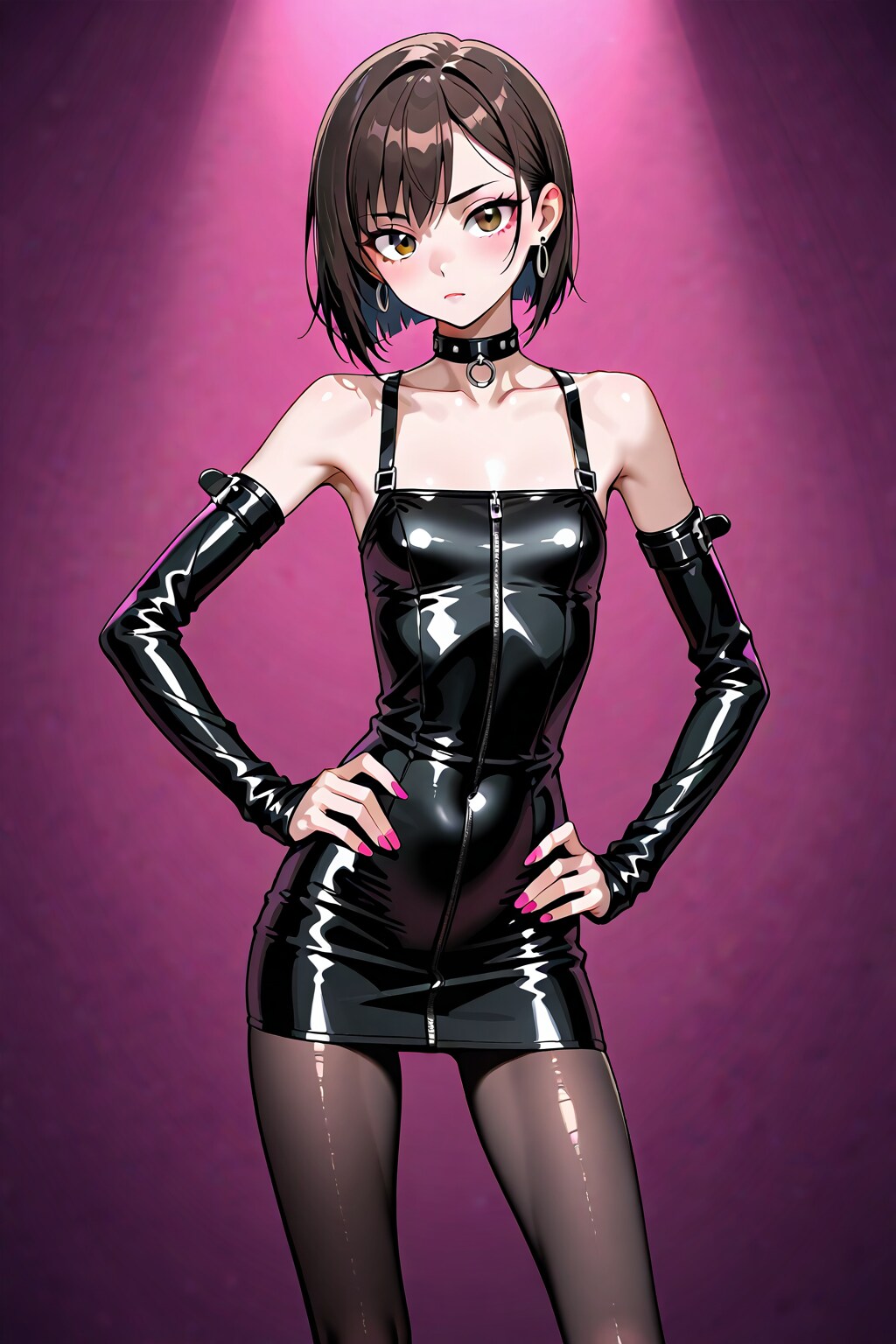 細黒ボディコン