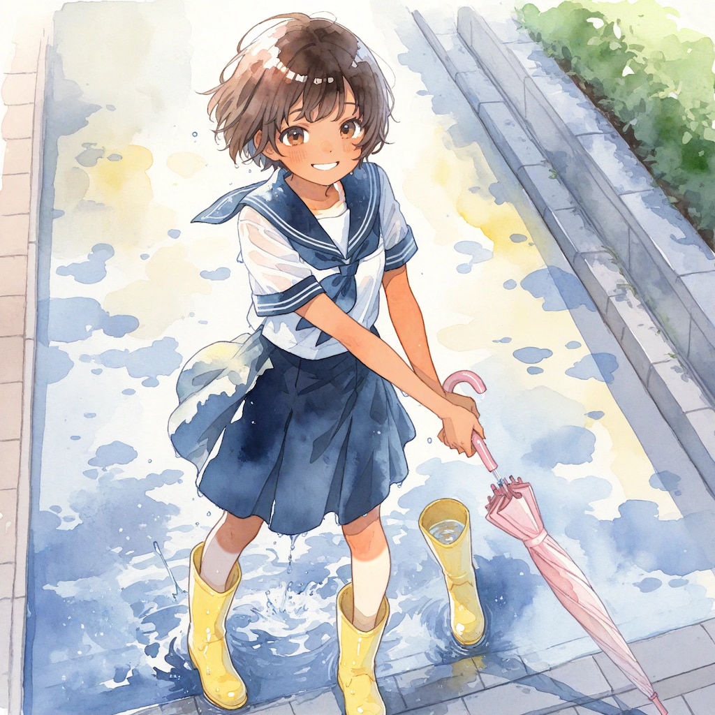清瀬こむぎと雨上がり