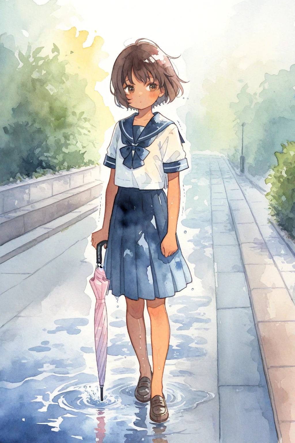 清瀬こむぎと雨上がり