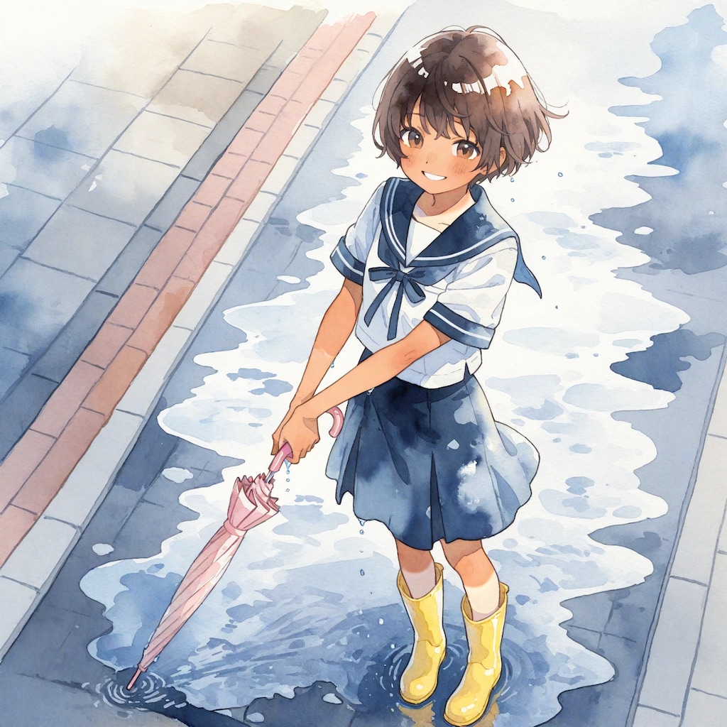 清瀬こむぎと雨上がり
