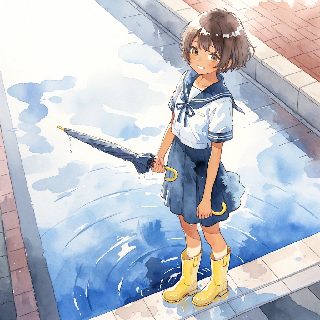 清瀬こむぎと雨上がり