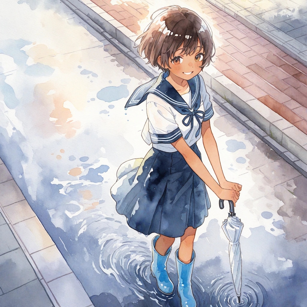 清瀬こむぎと雨上がり