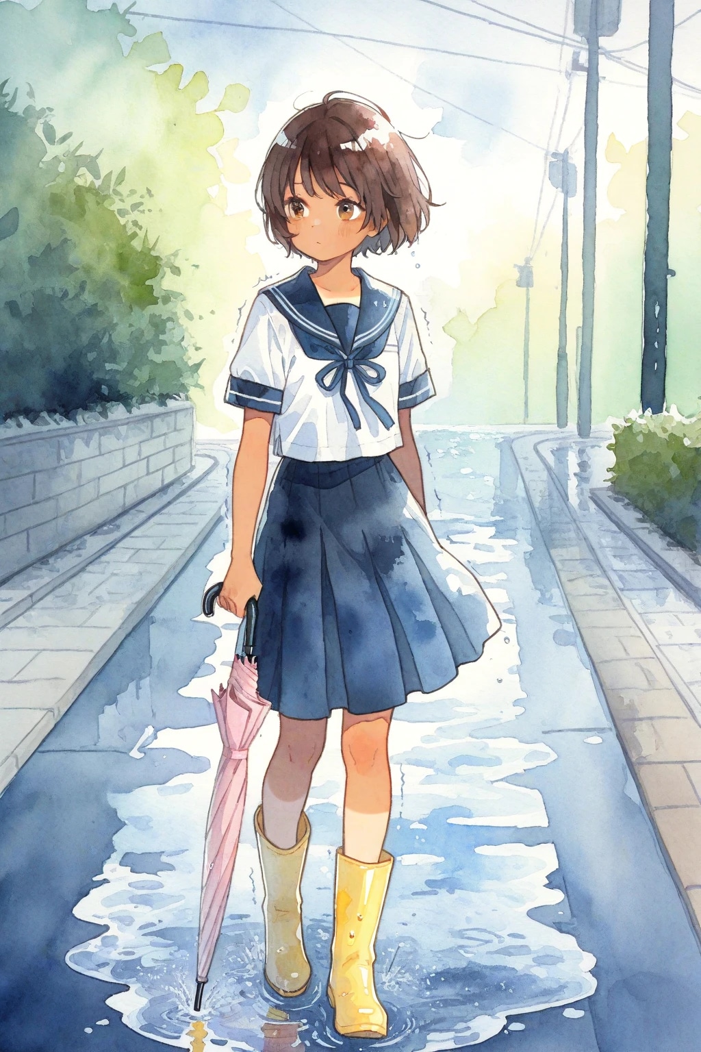 清瀬こむぎと雨上がり