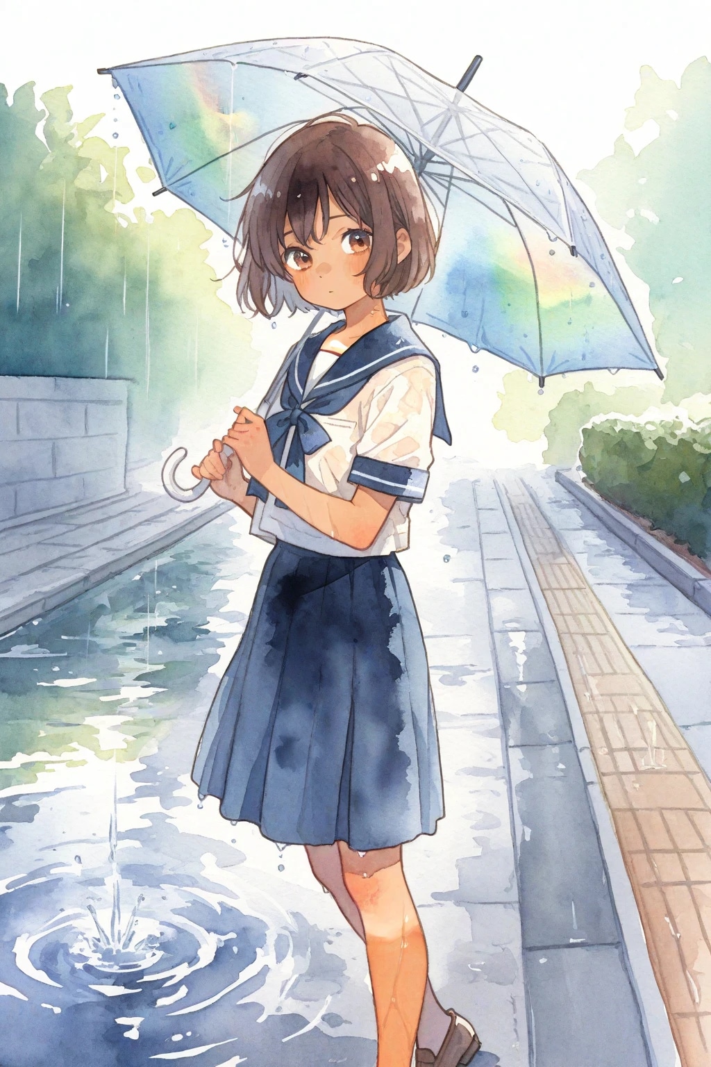 清瀬こむぎと雨上がり