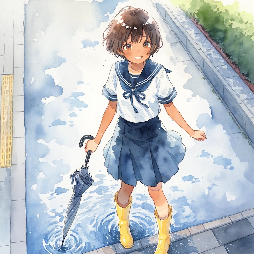 清瀬こむぎと雨上がり